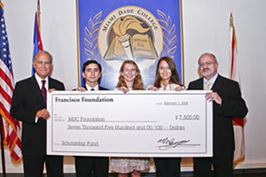 Francisco Foundation Scholarship Winners