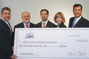 Gus Gil, Dr. Eduardo J. Padron, Anthony Seijas, Helen Aguirre Ferre, Osvaldo Vento 