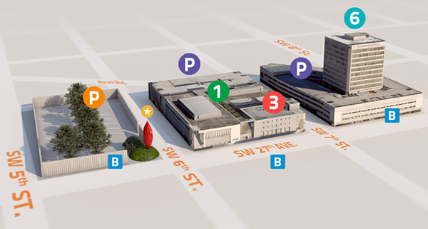 InterAmerican campus map