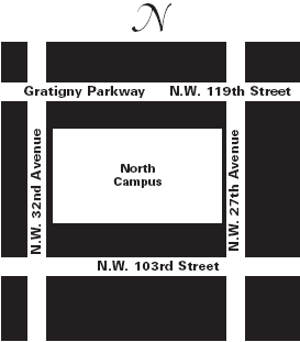 North Campus map