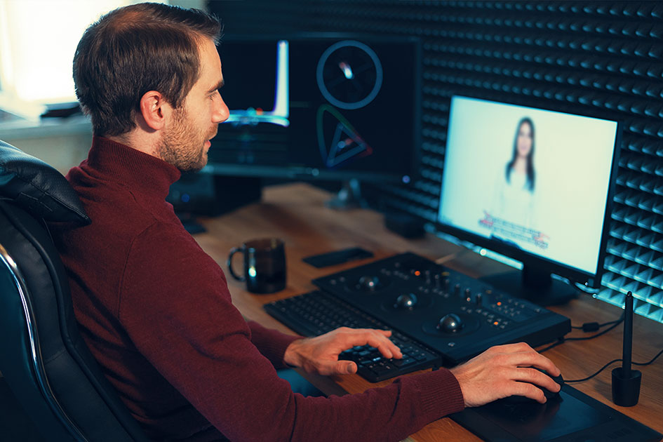 MDC Students editing video