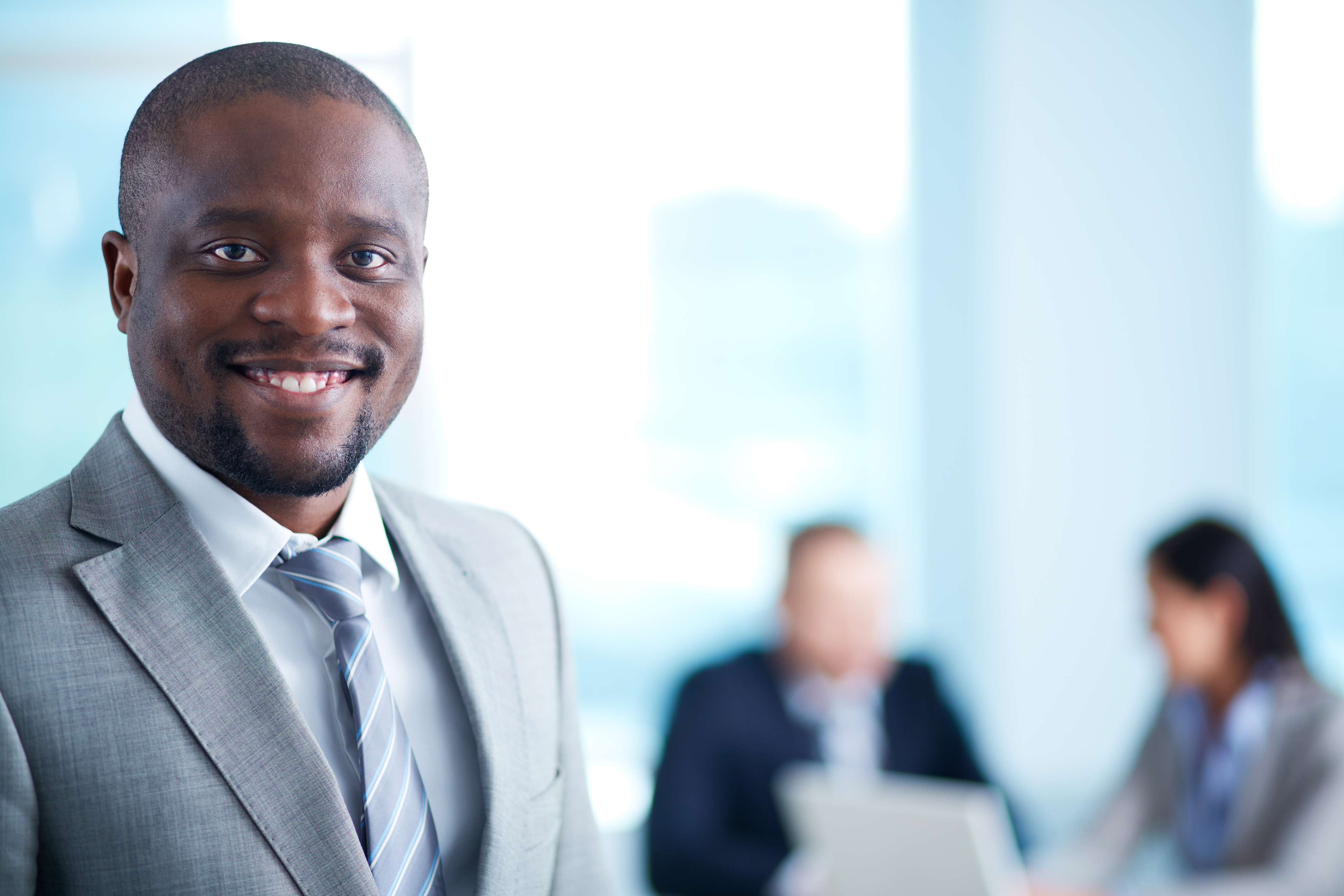 Young man in an office