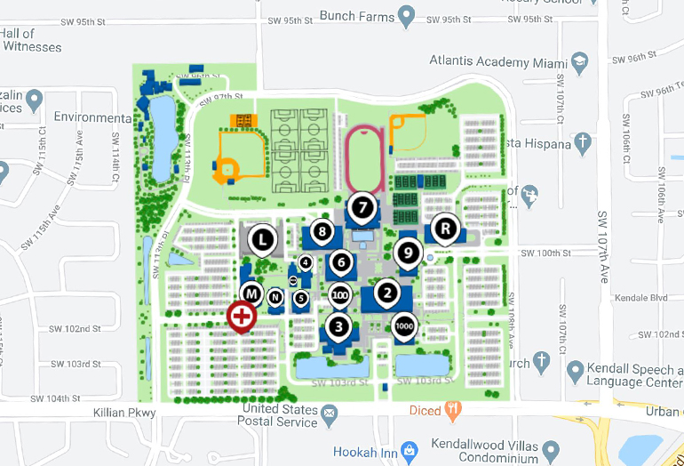 Kendall Campus interactive map
