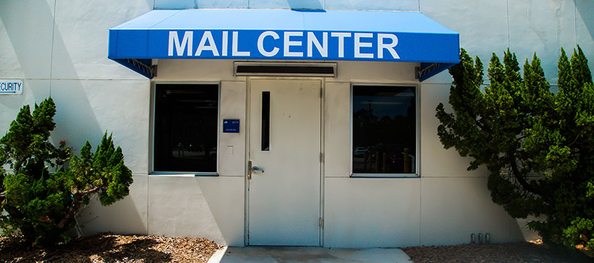 Mail center front of office photo