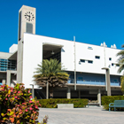 Image of North Campus building against a blue sky