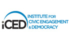 Logo for The Institute for Civic Engagement & Democracy (iCED)