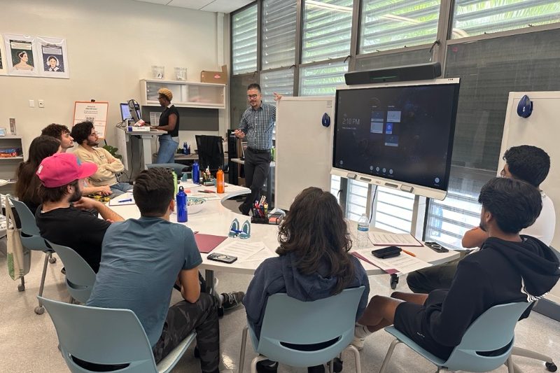 Group shot of students from the STEM Student Success Center